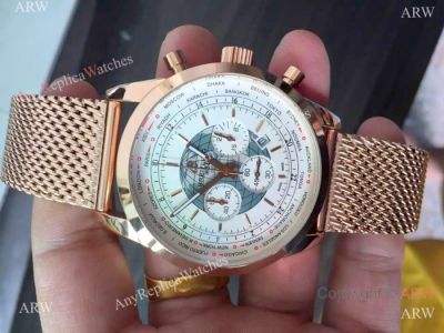 Copy Breitling Transocean Unitime B05 Rose Gold Watch 46 mm